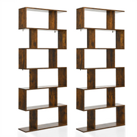 6-Tier Wooden Bookcase - Tangkula