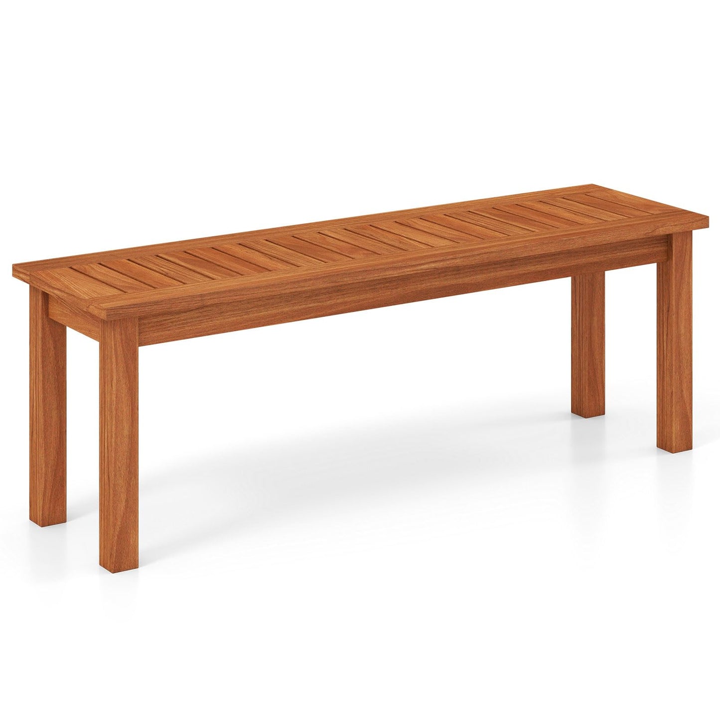 Banc de jardin Tangkula à 2 places sans dossier avec assise à lattes