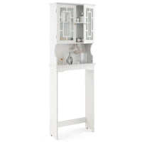 Tangkula Over The Toilet Storage Cabinet Freestanding Over Toilet Storage Rack