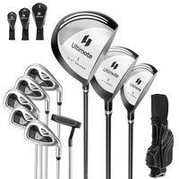 Tangkula Ensemble complet de 10 clubs de golf pour homme, droitier