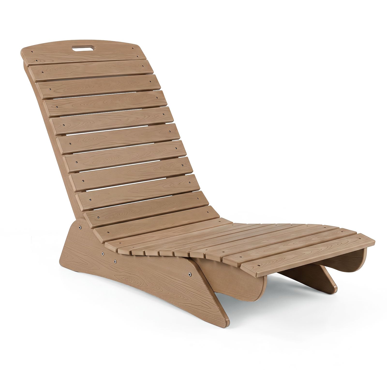 Chaise longue Tangkula en PEHD pour piscine, pour une profondeur d'eau de 5,5" à 8,5"