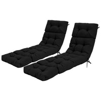 Tangkula Chaise Lounge Cushions for Outdoor Indoor Furniture