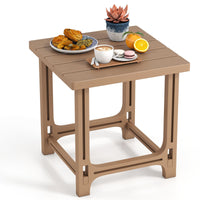 Tangkula Outdoor Adirondack Side Table| 18" Heavy Duty HDPE Patio End Table(1/2)