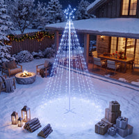 Tangkula 10 FT Outdoor Christmas Tree Star String Lights
