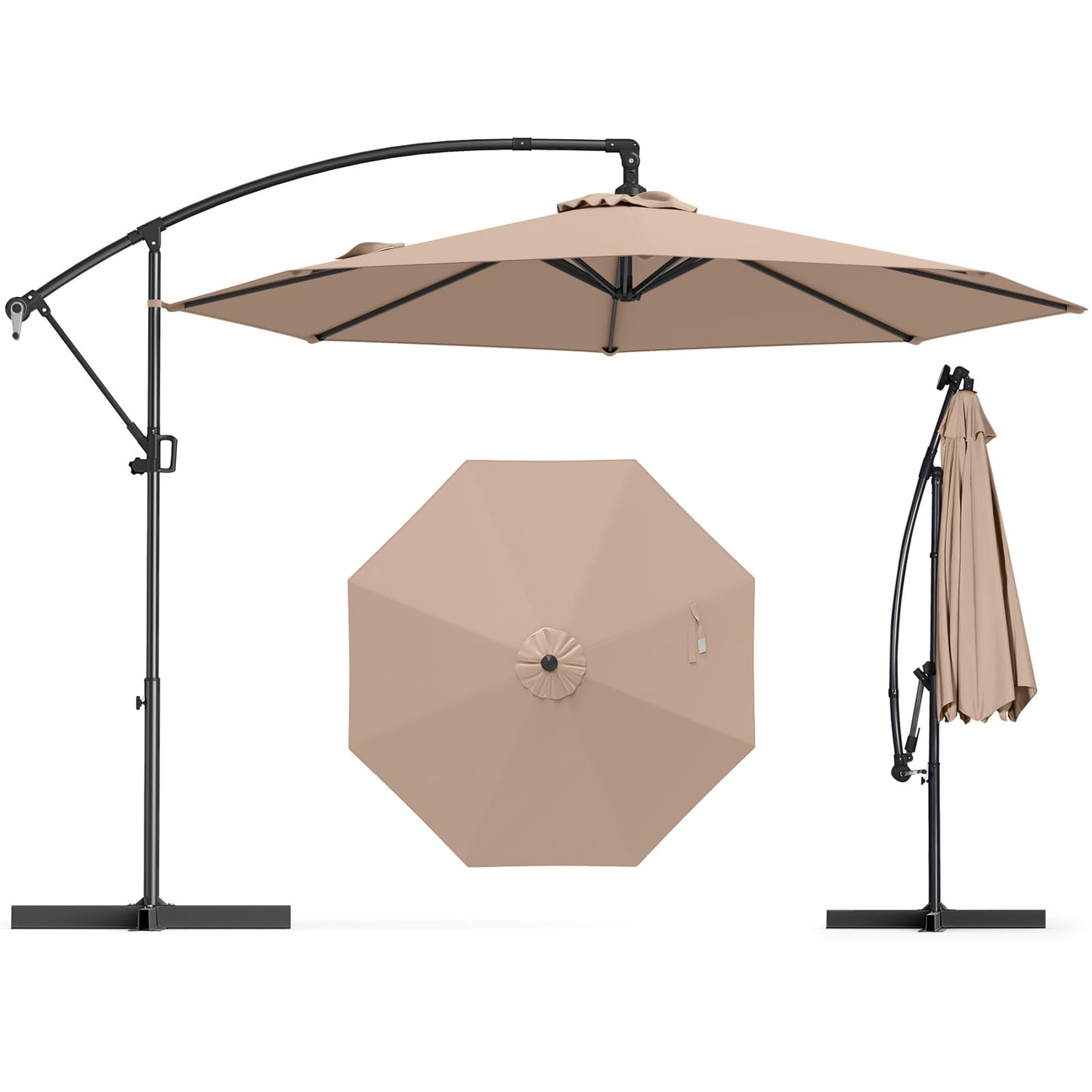 Tangkula 10 FT Patio Offset Umbrella