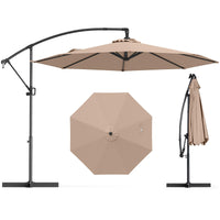 Tangkula 10 FT Patio Offset Umbrella