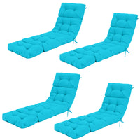 Tangkula Chaise Lounge Cushions for Outdoor Indoor Furniture