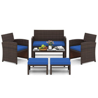 Tangkula 6 Pieces Patio Furniture Set