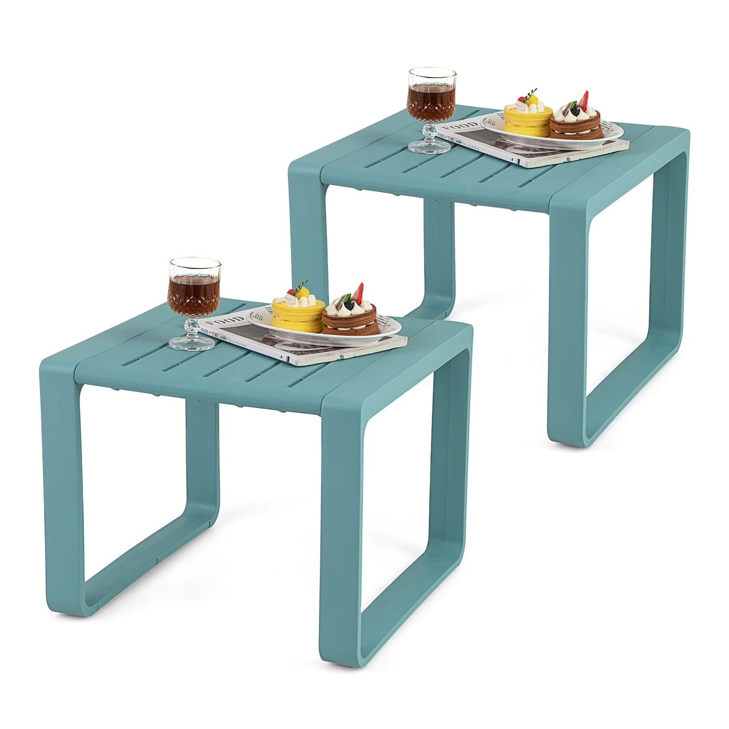 Table d'appoint Adirondack 18" de Tangkula résistante aux intempéries