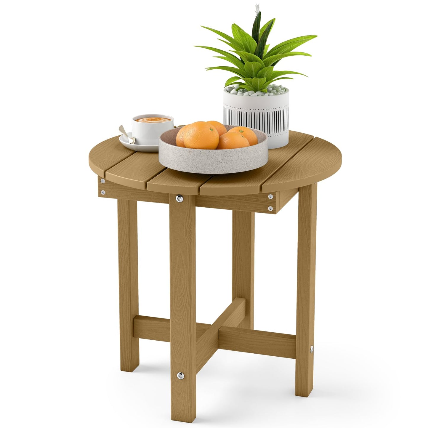 Tangkula Outdoor Side Table HIPS Adirondack Side Table(1/2)