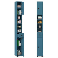Tangkula Tall Slim Bathroom Storage Cabinet