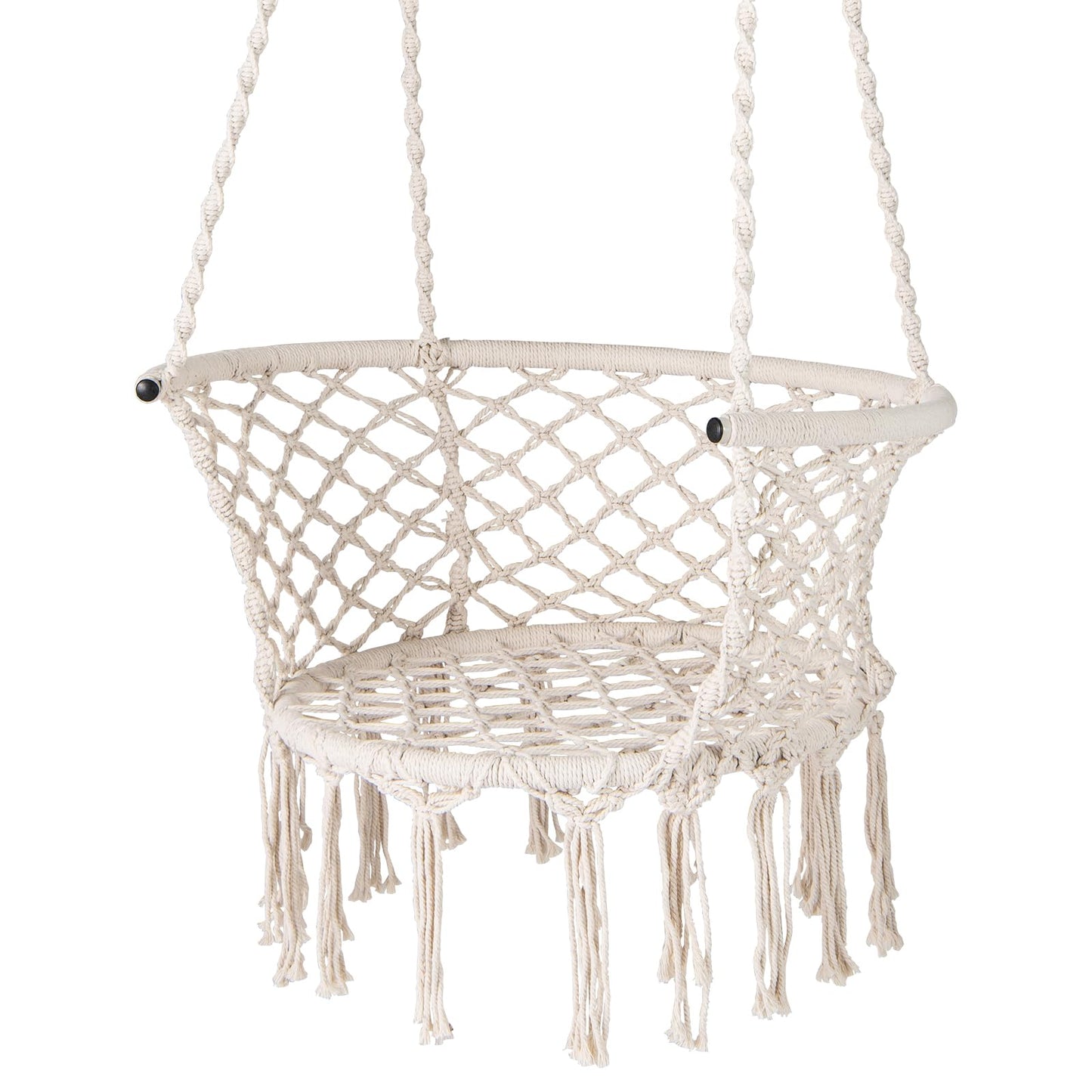 Chaise hamac suspendue Tangkula avec pompons