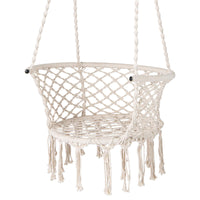 Chaise hamac suspendue Tangkula avec pompons