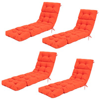 Tangkula Chaise Lounge Cushions for Outdoor Indoor Furniture