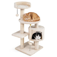 Tangkula 36 Inch Cat Tree Tower for Indoor Cats and Kittens