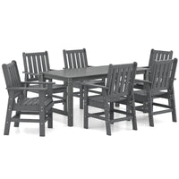 Tangkula 7 Pieces Patio Dining Set with 1.77” Umbrella Hole