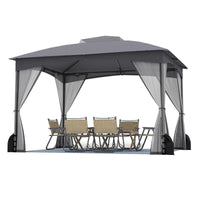 Tangkula 10x12 FT Outdoor Gazebo with Netting