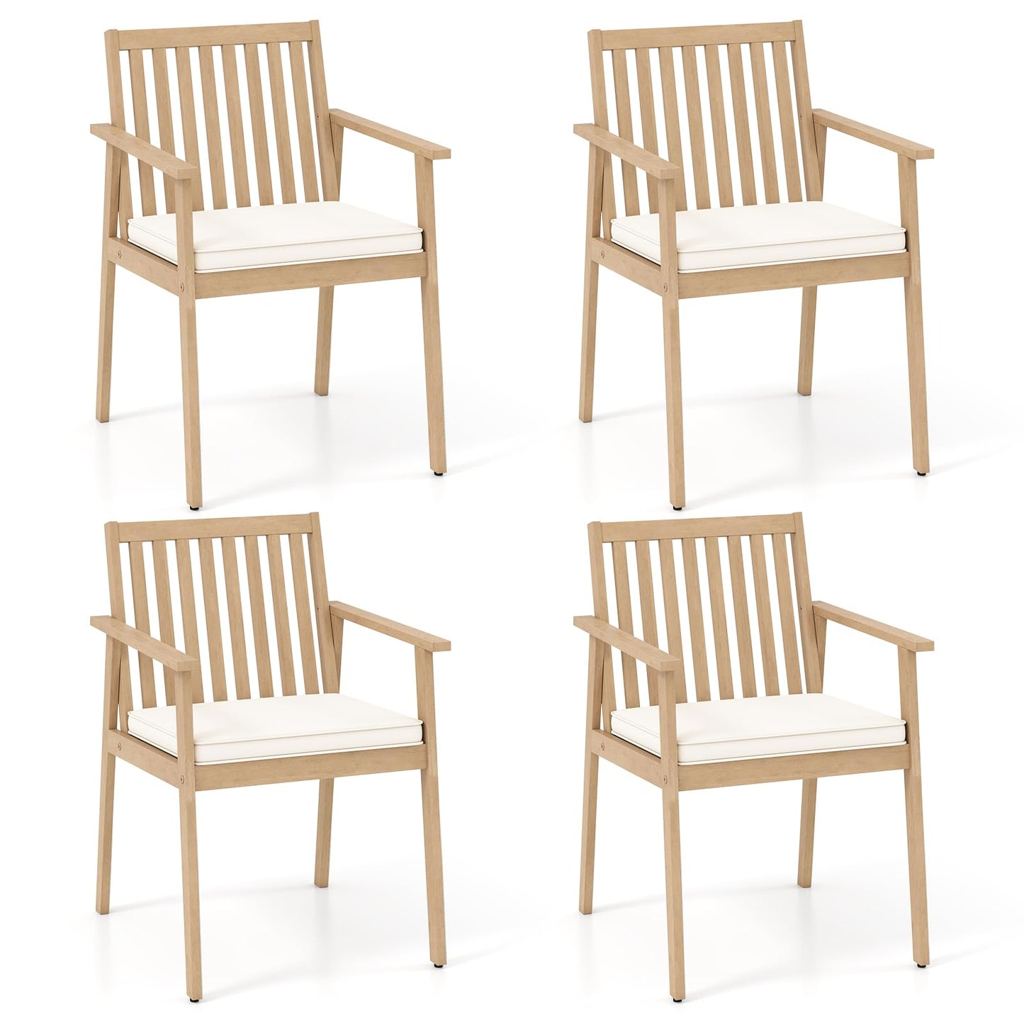 Tangkula 2/4 Pieces Patio Dining Chairs