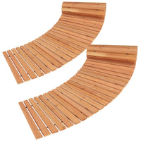 Tangkula 7/8 FT Wooden Garden Pathway