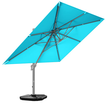 Tangkula 10x13ft Patio Offset Rectangular Umbrella