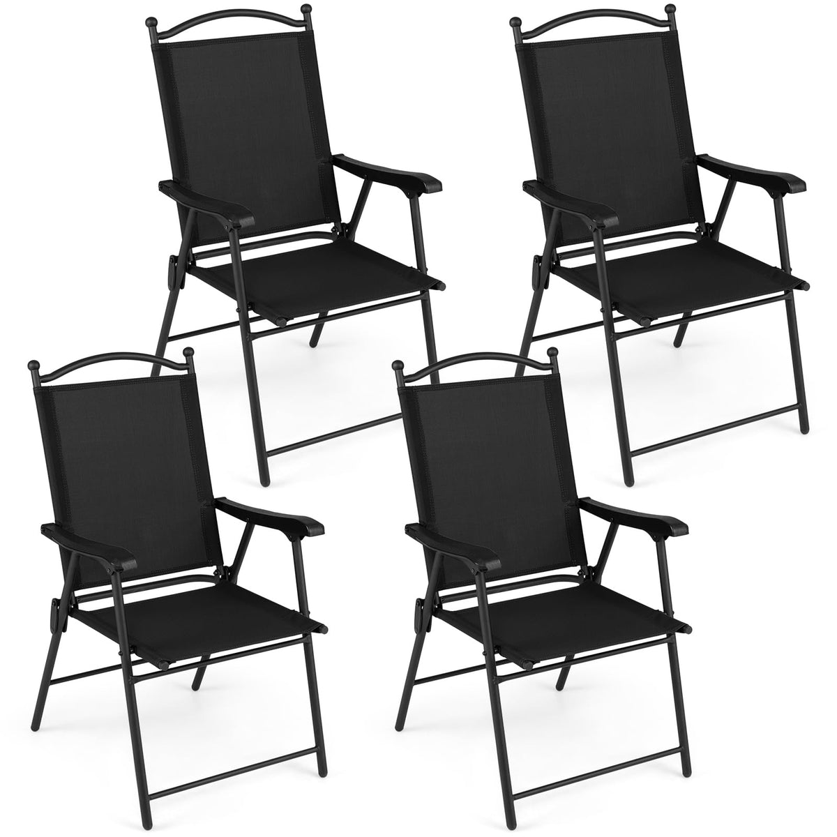 Tangkula Folding Patio Chairs Set of 2/4