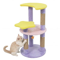Tangkula 29 Inch Multi-Level Cat Tower with Jute Scratching Posts