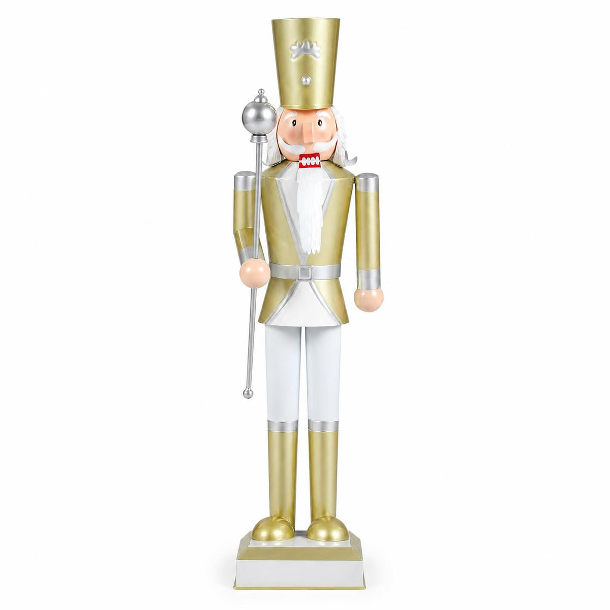 Tangkula 32.5"/48" Christmas Nutcracker with Tall Hat & Scepter
