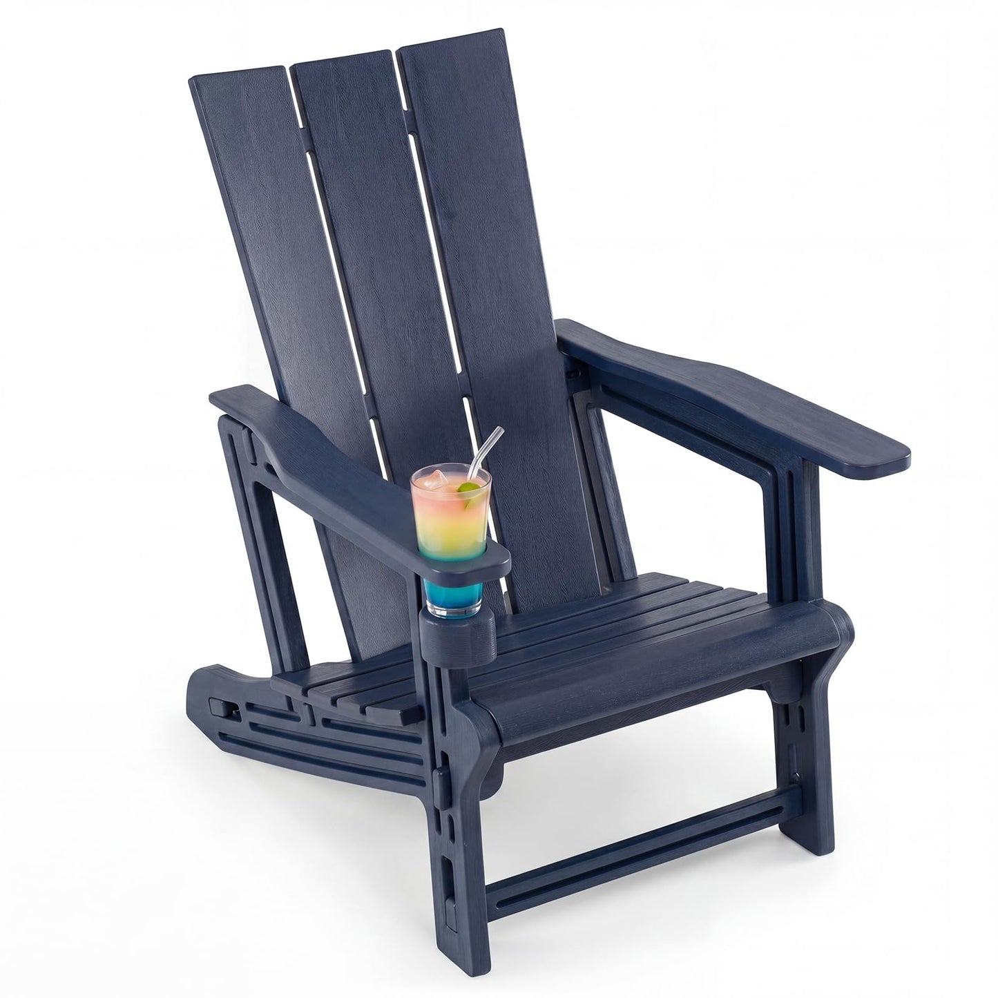 Tangkula Adirondack Chairs with Cup Holder for Garden