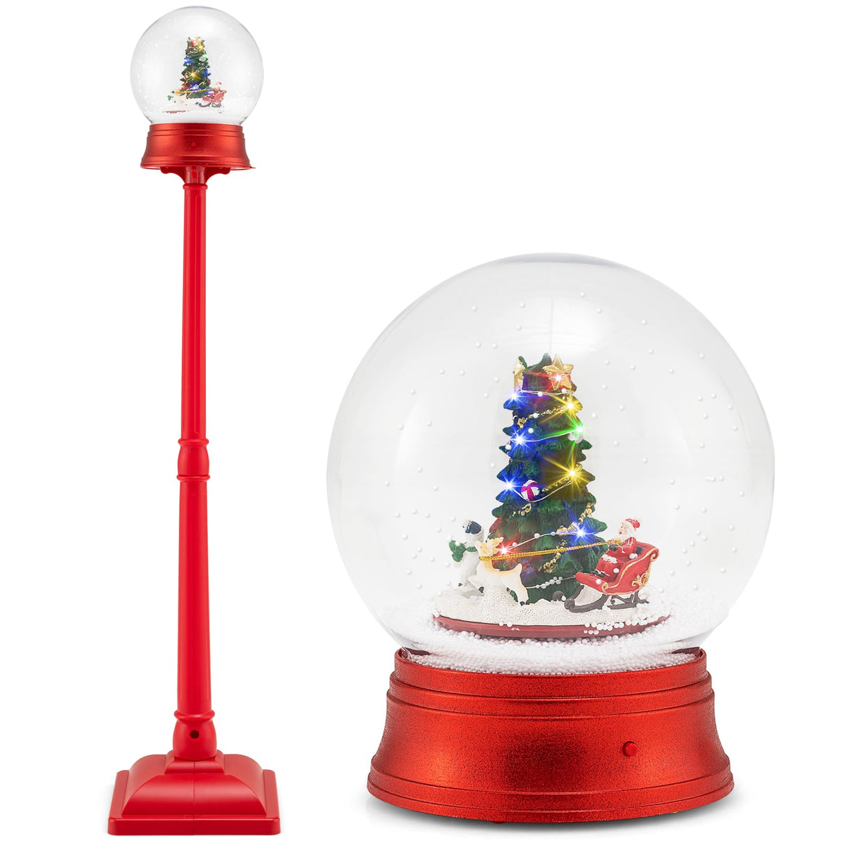 Tangkula 60.5" 2-in-1 Christmas Snow Globe