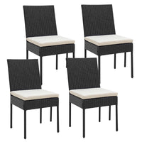 Tangkula Wicker Patio Chairs Set of 4