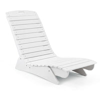 Chaise longue Tangkula en PEHD pour piscine, pour une profondeur d'eau de 5,5" à 8,5"