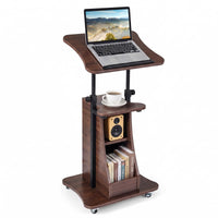 Tangkula Mobile Lectern Podium for Home Office School