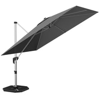 Tangkula 10 Ft Offset Patio Umbrella with Base Included
