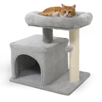 Tangkula Cat Tower with Sisal Scratching Posts for Small Spaces