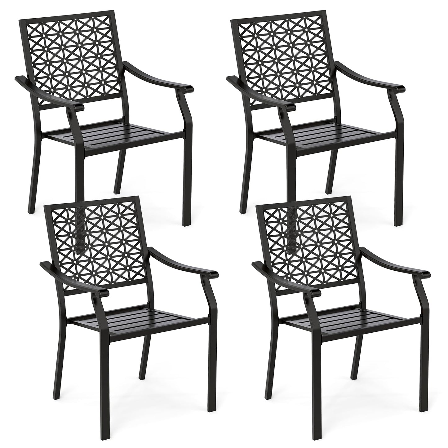 Tangkula Patio Dining Chairs Set