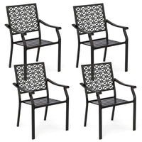 Tangkula Patio Dining Chairs Set