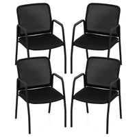 Tangkula Conference Chairs, Office Guest Chairs with Ergonomic Mesh Backrest