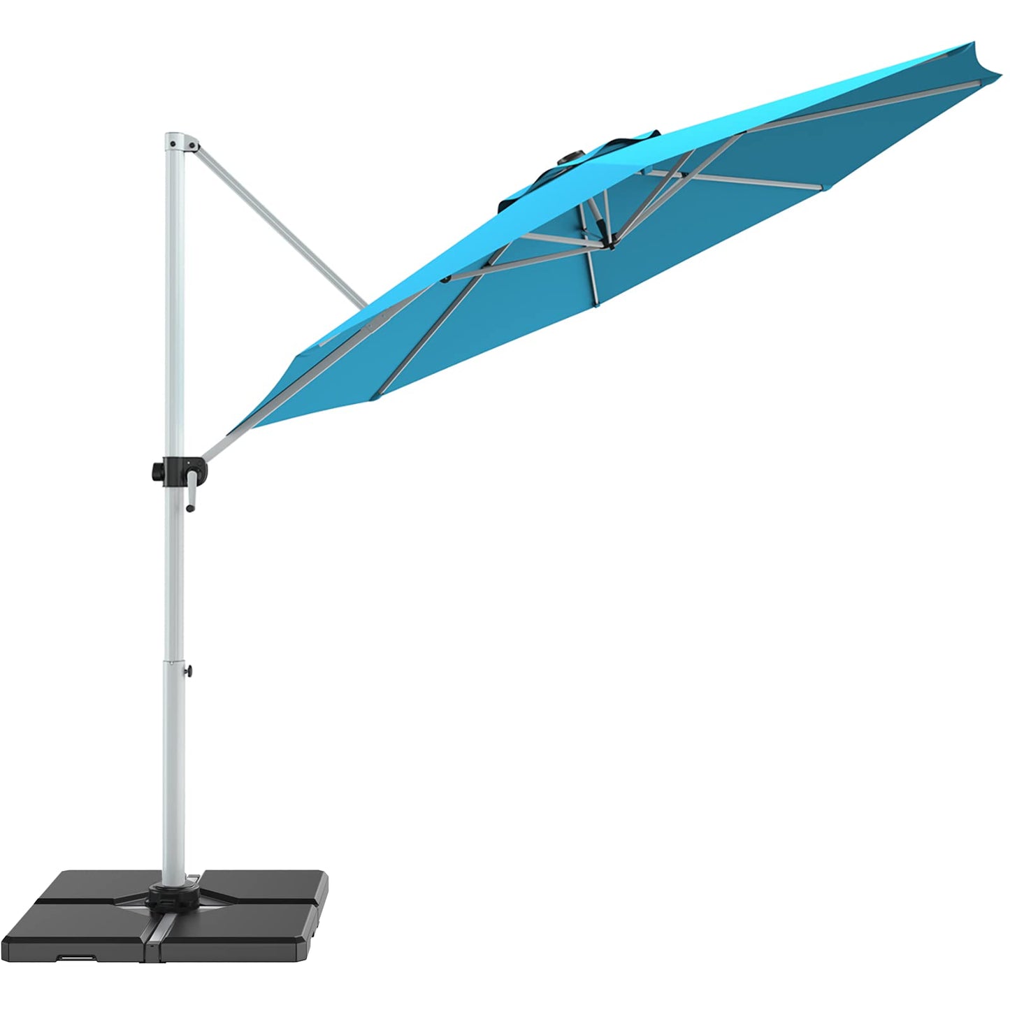 Parasol de terrasse Tangkula 3,35 m pour jardin, terrasse, piscine