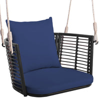 Tangkula Outdoor Metal Porch Swing for Front Porch