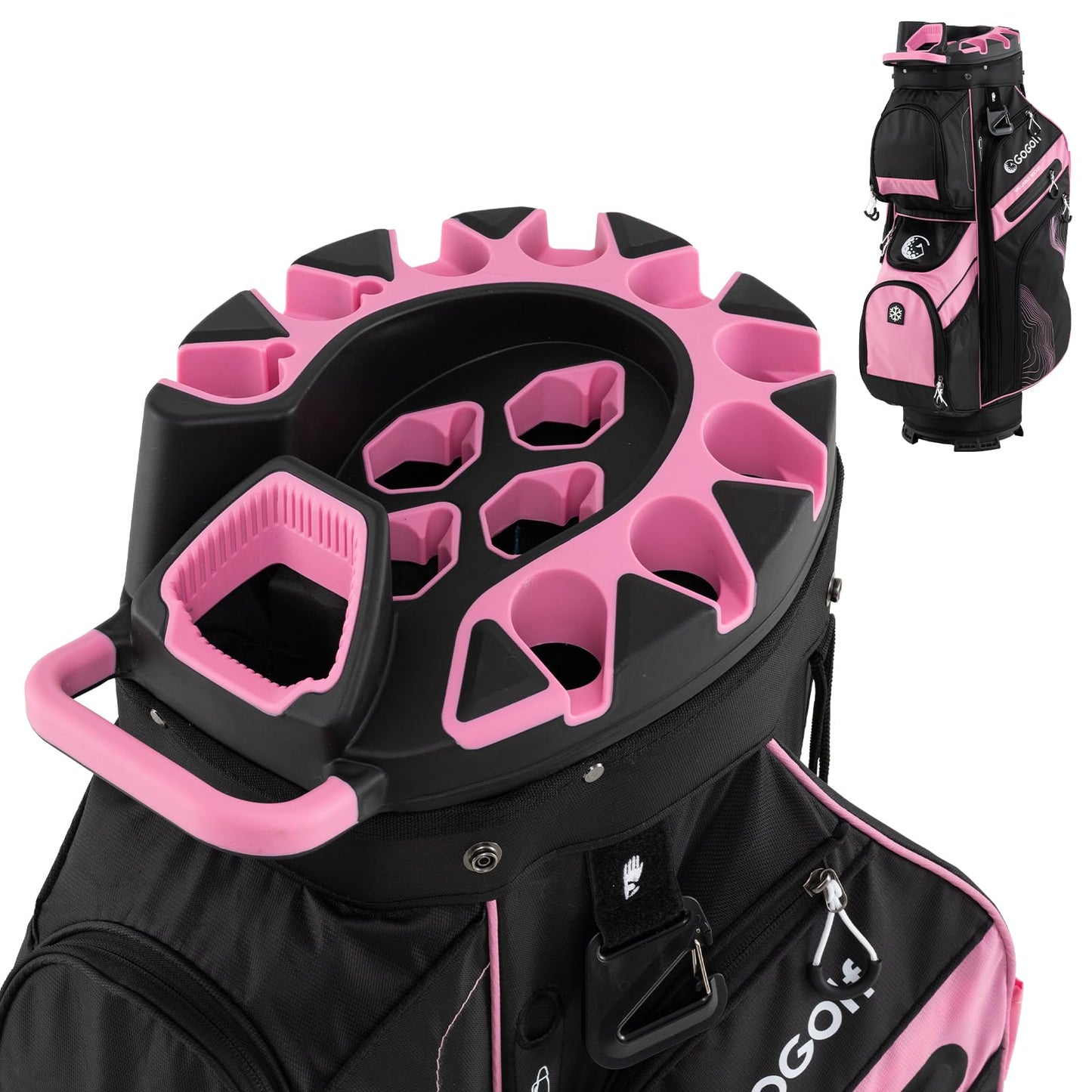 Tangkula Lightweight Golf Club Bag with 11 Pockets