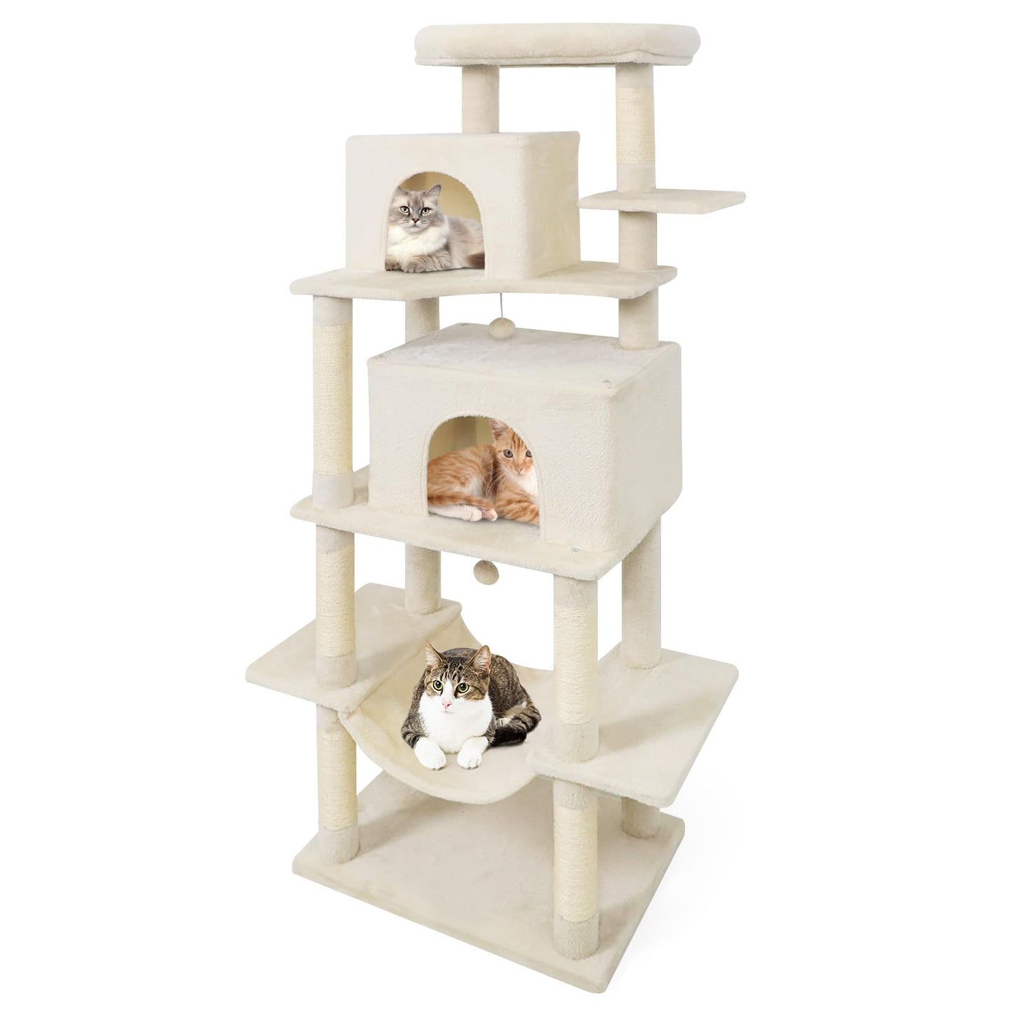 Tangkula 70 Inch Tall Cat Tree with Sisal Scratching Posts