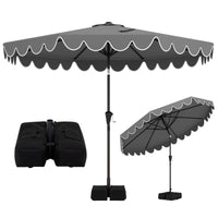 Tangkula 10 FT Patio Umbrella with Base Included