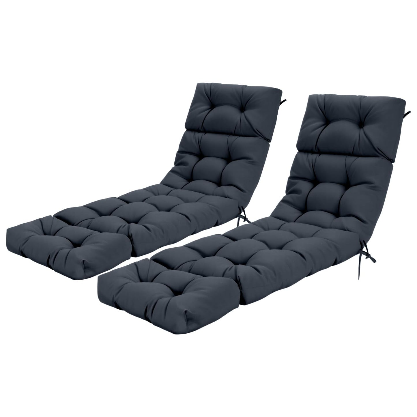 Tangkula Chaise Lounge Cushions for Outdoor Indoor Furniture