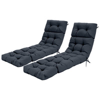 Tangkula Chaise Lounge Cushions for Outdoor Indoor Furniture