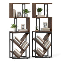 Tangkula 6-Tier Bookshelf for Living Room Home Office