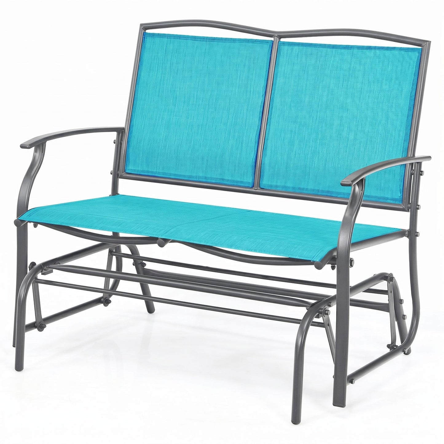 Tangkula 2-Person Patio Swing Glider Bench