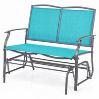 Tangkula 2-Person Patio Swing Glider Bench
