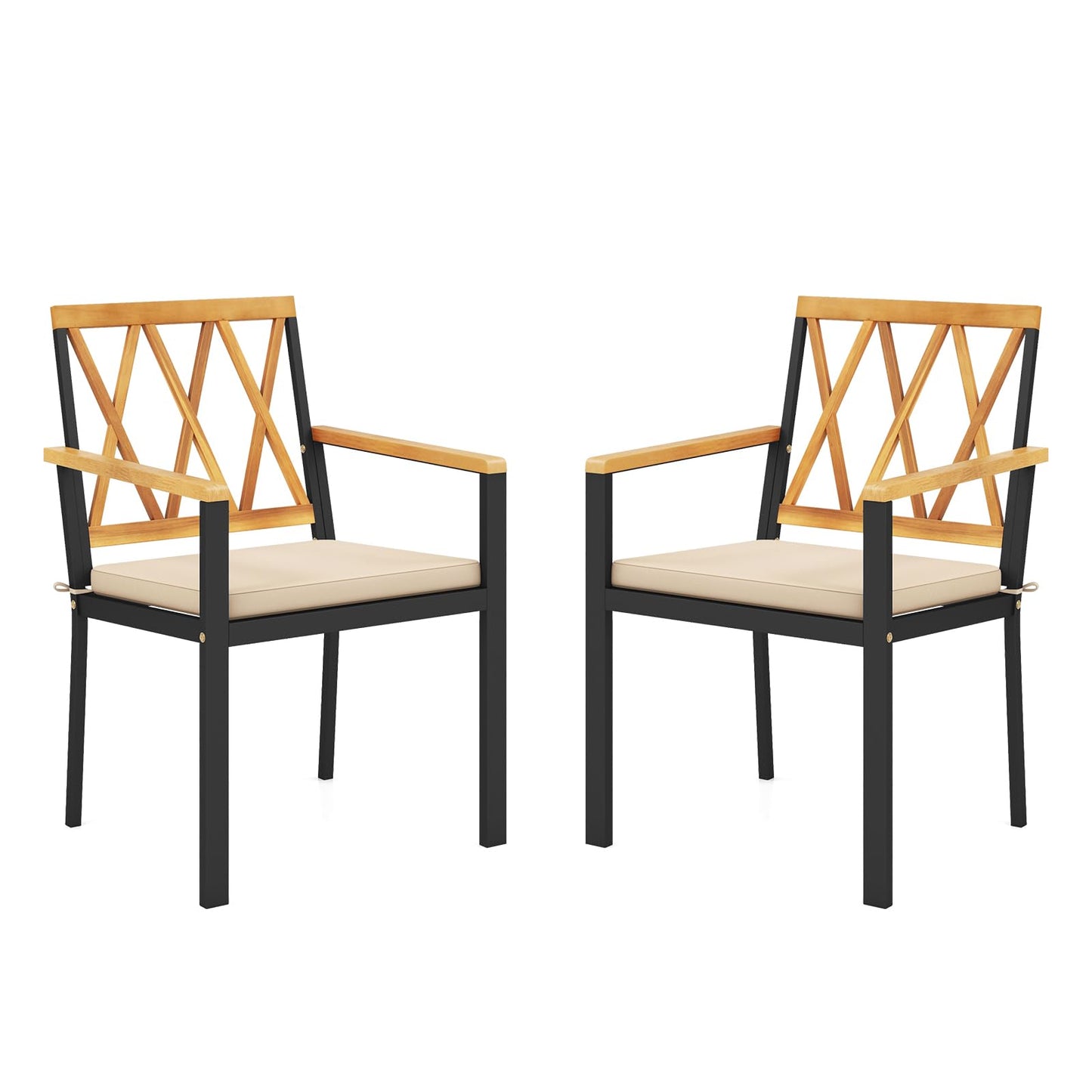 Tangkula Patio Dining Chairs Set of 2/4