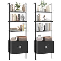 Tangkula 72.5” Tall Bookshelf 5 Tier Wall Mount Ladder Bookcase(1/2)