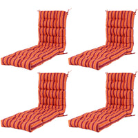 Tangkula Chaise Lounge Cushions for Outdoor Indoor Furniture